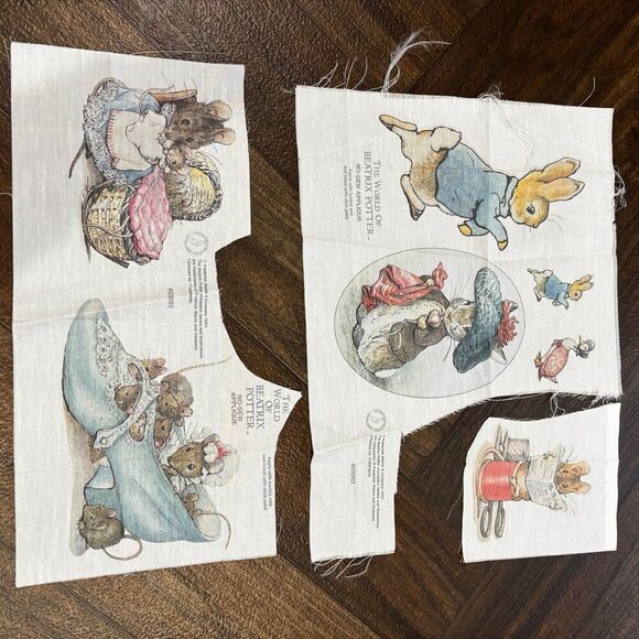 Vintage 1993 Beatrix Potter No-Sew Fabric Appliqués - Picture 5 of 9